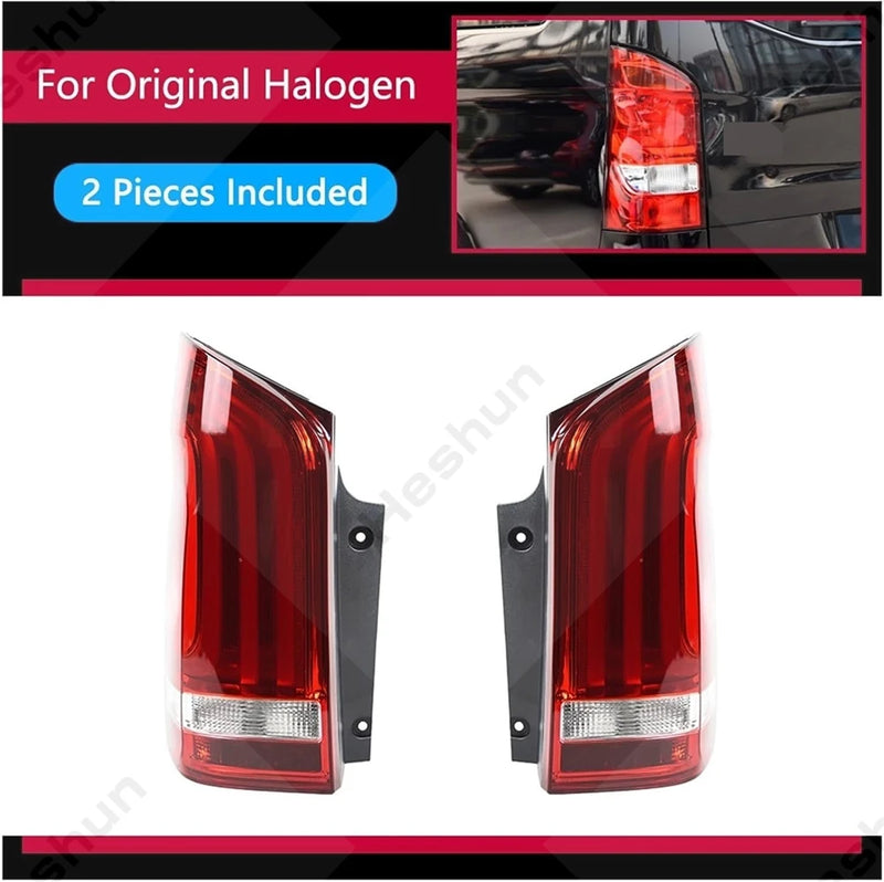 Paire Feux Arrière LED Mercedes Vito W447 2014-2022 - vue rapprochée - Becquet Voiture