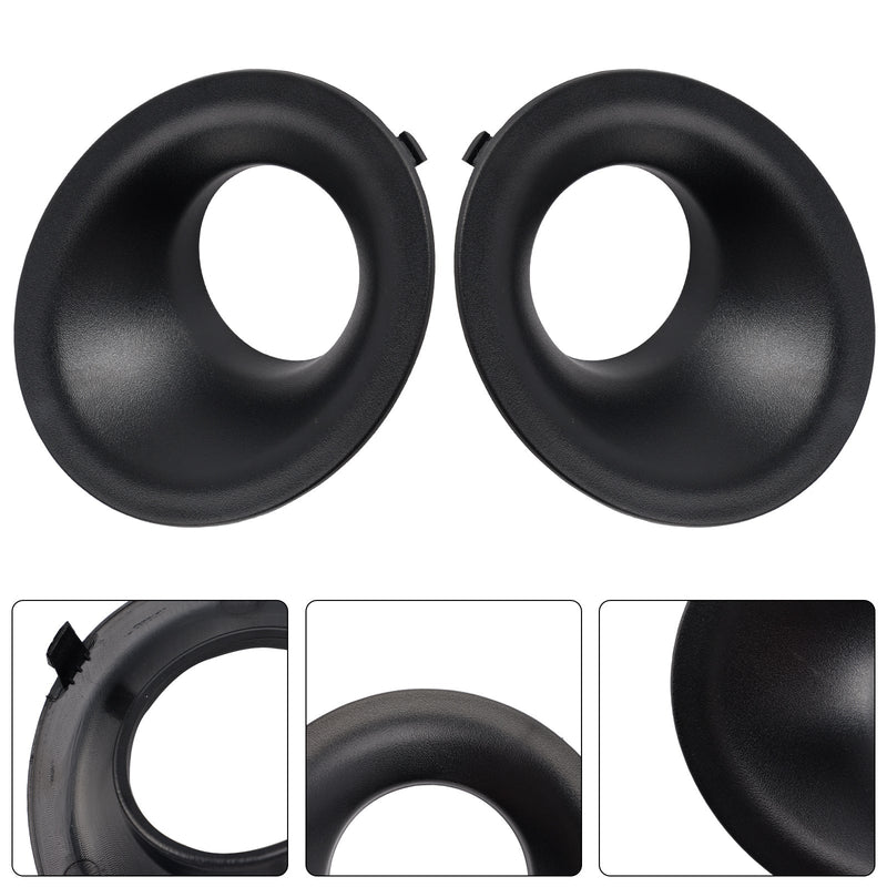 Paire Garnitures Phares Antibrouillard Dodge Challenger 2015-2021 Noir - vue rapprochée - Becquet Voiture