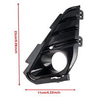 Paire Garnitures Phares Antibrouillard GMC Terrain 2018-2021 Noir - vue de dessus - Becquet Voiture