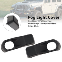 Paire Garnitures Phares Antibrouillard Jeep Wrangler JL Gladiator 2018-2025 - installé sur véhicule - Becquet Voiture