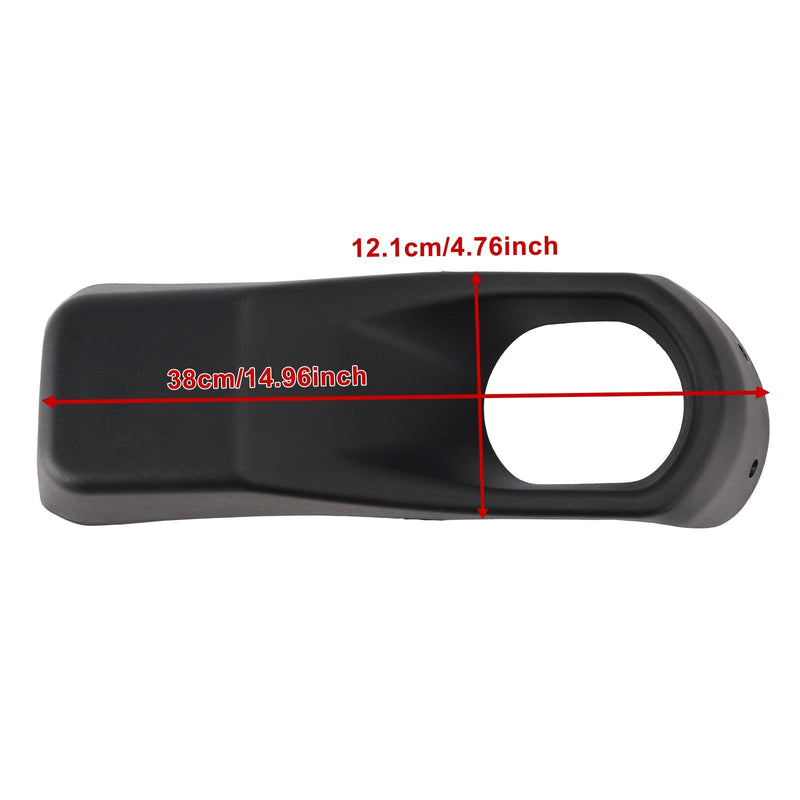 Paire Garnitures Phares Antibrouillard Jeep Wrangler JL Gladiator 2018-2025 - vue de dessus - Becquet Voiture