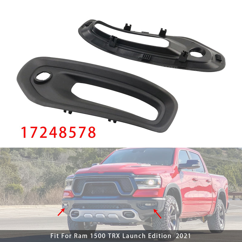 Paire Garnitures Phares Antibrouillard Ram 1500 Rebel TRX 2019-2022 Noir - vue rapprochée - Becquet Voiture