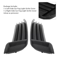 Pair of Black Anti-Fog Grilles for Audi A3 S3 8V 2013–2017 - rear view - Becquet Voiture