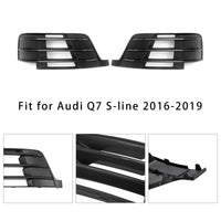 Pair of Anti-Fog Grilles Audi Q7 S-Line 4M 2016-2019 - fitted on vehicle - Becquet Voiture
