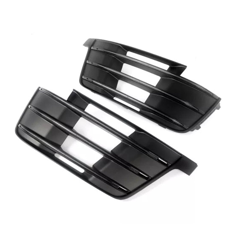 Pair of Anti-Fog Grilles Audi Q7 S-Line 4M 2016-2019 - front view 2 - Becquet Voiture