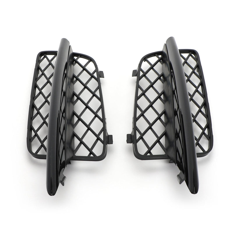 Paire Grilles Antibrouillard Pare-chocs Avant BMW X5 E70 Noir - vue de face 2 - Becquet Voiture