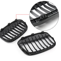 Paire Grilles Calandre Avant BMW X1 F48 F49 2016+ Noir Brillant - vue rapprochée - Becquet Voiture