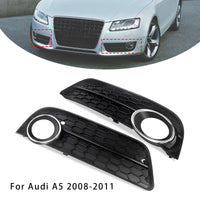 Paire Grilles Phares Antibrouillard Audi A5 2008-2011 8T0807681 8T0807682 - vue de profil - Becquet Voiture