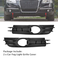 Paire Grilles Phares Antibrouillard Audi A6 C6 2005-2008 - installé sur véhicule - Becquet Voiture