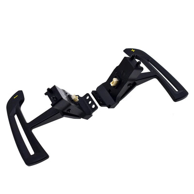 Palette au Volant Aluminium Porsche 911 991 718 - vue de trois-quarts - Becquet Voiture