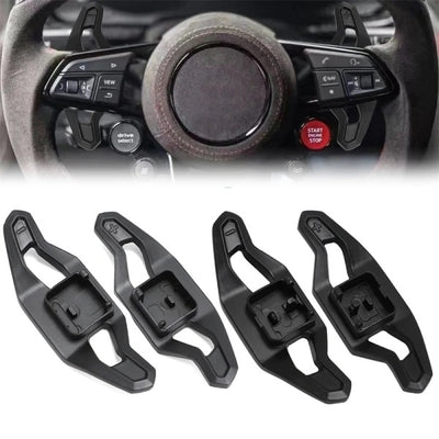 Palette au volant Audi R8 en aluminium - vue de face - Becquet Voiture