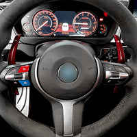Palette au volant carbone BMW M2 competition - Garantie 1 an - vue de profil - Becquet Voiture