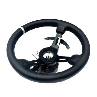 Palette au Volant Carbone Universelle Concave - vue arrière - Becquet Voiture