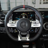 Palette au volant Mercedes Benz Carbone (2014-2019) - vue de profil - Becquet Voiture