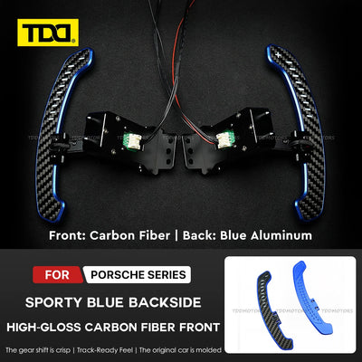 Palette au Volant Porsche 718 Cayman GT4 991 911 - vue de profil 3 - Becquet Voiture