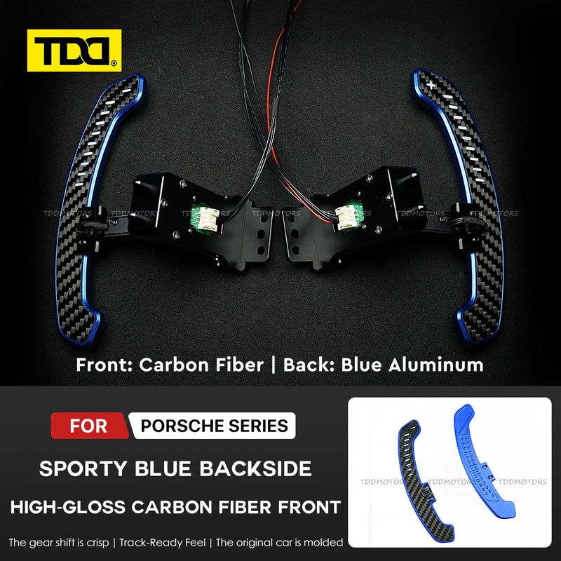 Palette au Volant Porsche 718 Cayman GT4 991 911 - vue de profil 3 - Becquet Voiture