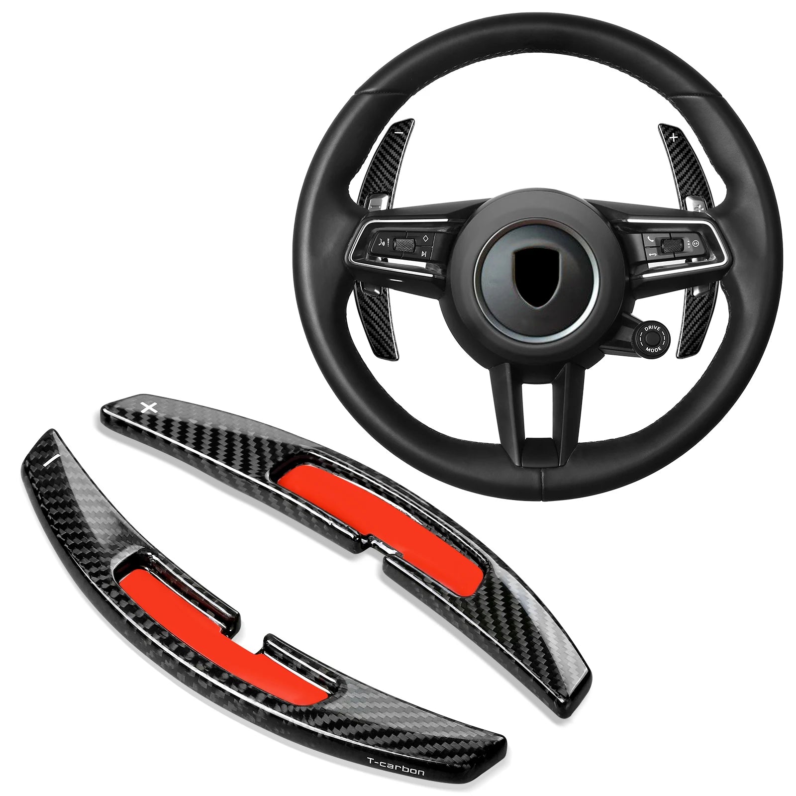 Palette au Volant Porsche 911 992 Panamera - vue de face - Becquet Voiture