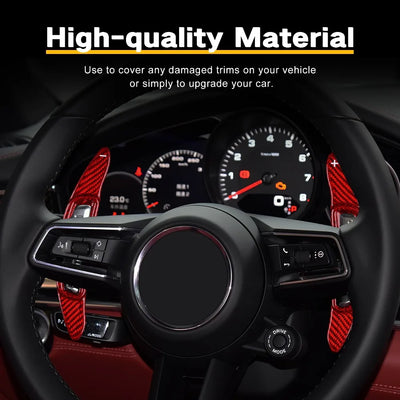 Palette au Volant Porsche Fibre de Carbone - installé sur véhicule - Becquet Voiture