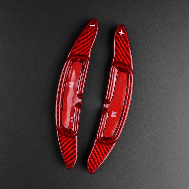 Palette au Volant Porsche Fibre de Carbone - packshot studio - Becquet Voiture