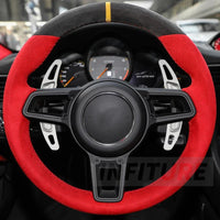 Palette au Volant Porsche Macan 911 2014-2019 - vue arrière - Becquet Voiture