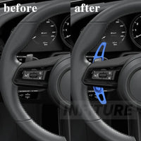 Palette au Volant Porsche Macan 911 2014-2019 - vue de trois-quarts - Becquet Voiture