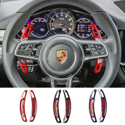 Palette au Volant Porsche Macan Cayenne 911 - vue de face - Becquet Voiture