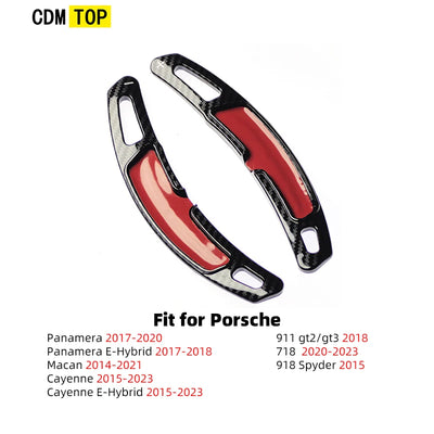 Palette au Volant Porsche Macan Cayenne 911 - vue rapprochée - Becquet Voiture