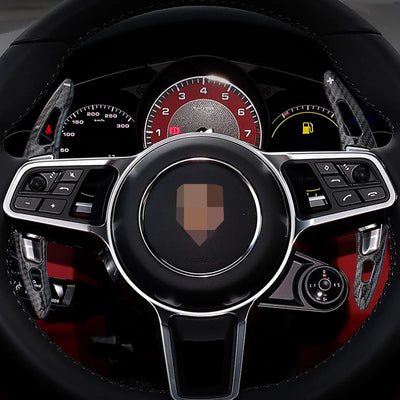 Palette au Volant Porsche Panamera Macan Cayenne 911 718 - vue arrière - Becquet Voiture
