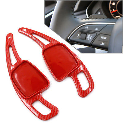 Palette volant Carbone Audi A3 A4 A5 S3 S4 S5 TT TTS - vue de trois-quarts - Becquet Voiture