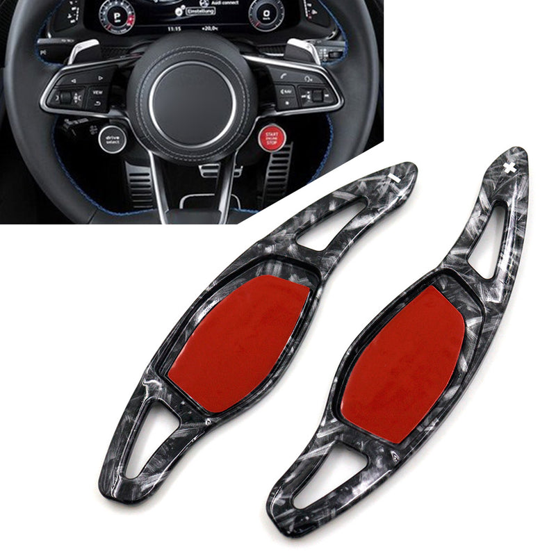 Palette volant Carbone Audi R8 RS3 RS4 RS5 TT RS RS Q3 Q8 - installé sur véhicule - Becquet Voiture
