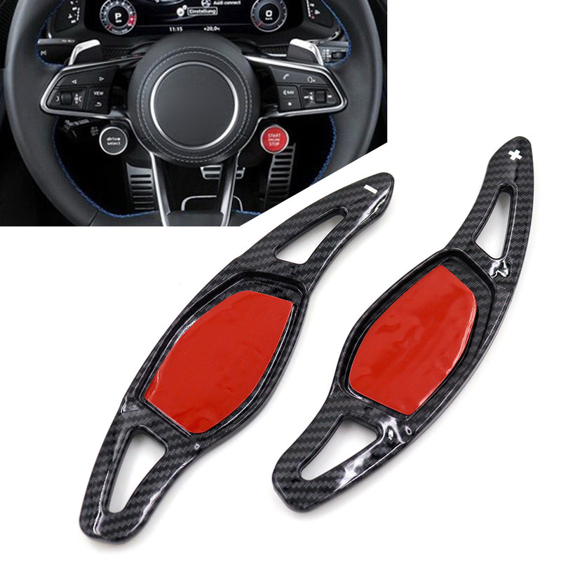 Palette volant Carbone Audi R8 RS3 RS4 RS5 TT RS RS Q3 Q8 - packshot studio - Becquet Voiture