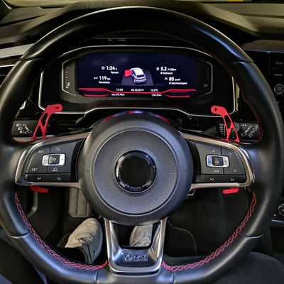 Palette volant Golf 7 GTI, Golf 7 R, Polo, Scirocco - vue de profil - Becquet Voiture