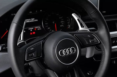 Palettes au volant aluminium Audi A3 S3 8V 2012-2023 - vue arrière - Becquet Voiture