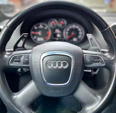 Palettes au volant aluminium Audi A3 S3 RS3 8P 2003-2012 - vue arrière - Becquet Voiture