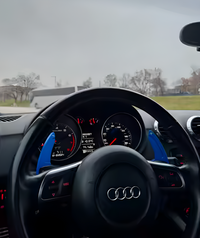 Palettes au volant aluminium Audi A7 S7 C7 2011-2018 - vue de profil 2 - Becquet Voiture