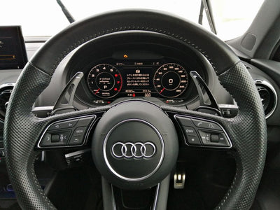 Palettes au volant aluminium chrome Audi A3 S3 8V 2012-2023 - détail du montage - Becquet Voiture
