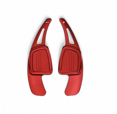 Palettes au volant aluminium chrome Audi A3 S3 8V 2012-2023 - vue de profil 2 - Becquet Voiture