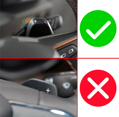 Palettes au volant aluminium Cupra Leon 2020-2024 - Performance - vue de dessus - Becquet Voiture