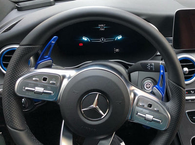 Palettes au volant aluminium Mercedes SL R231 2013-2021 - packshot studio 2 - Becquet Voiture