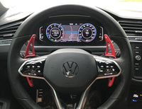 Palettes au volant aluminium VW Tiguan II 2017-2020 - vue de face 2 - Becquet Voiture
