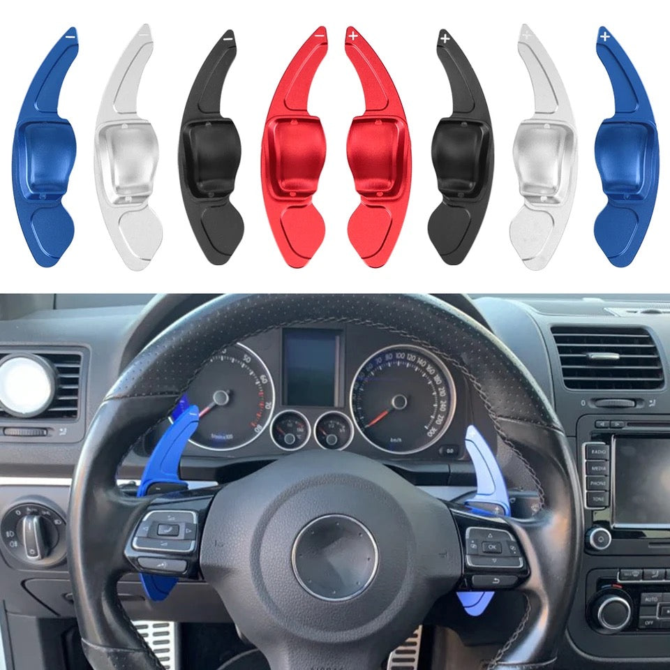 Palettes au volant Volkswagen Golf 5, 6 et Passat B6 - vue de face - Becquet Voiture