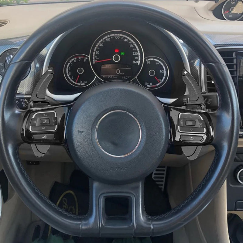 Palettes au volant Volkswagen Golf 5, 6 et Passat B6 - vue de profil - Becquet Voiture
