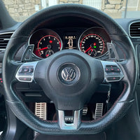 Palettes au volant Volkswagen Golf 5, 6 GTI - vue de profil - Becquet Voiture