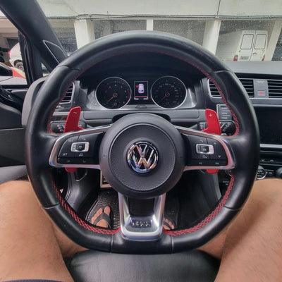 Palettes au volant VW Golf 7 R, Polo et Scirocco - vue de face - Becquet Voiture