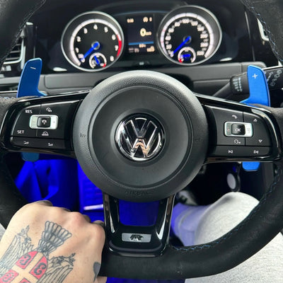 Palettes au volant VW Golf 7 R, Polo et Scirocco - vue de profil - Becquet Voiture