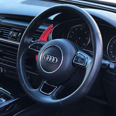 Palettes volant aluminium Audi 2008-2014 - vue de face - Becquet Voiture