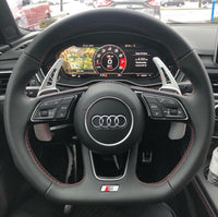 Palettes volant aluminium Audi Q2 - vue de trois-quarts - Becquet Voiture