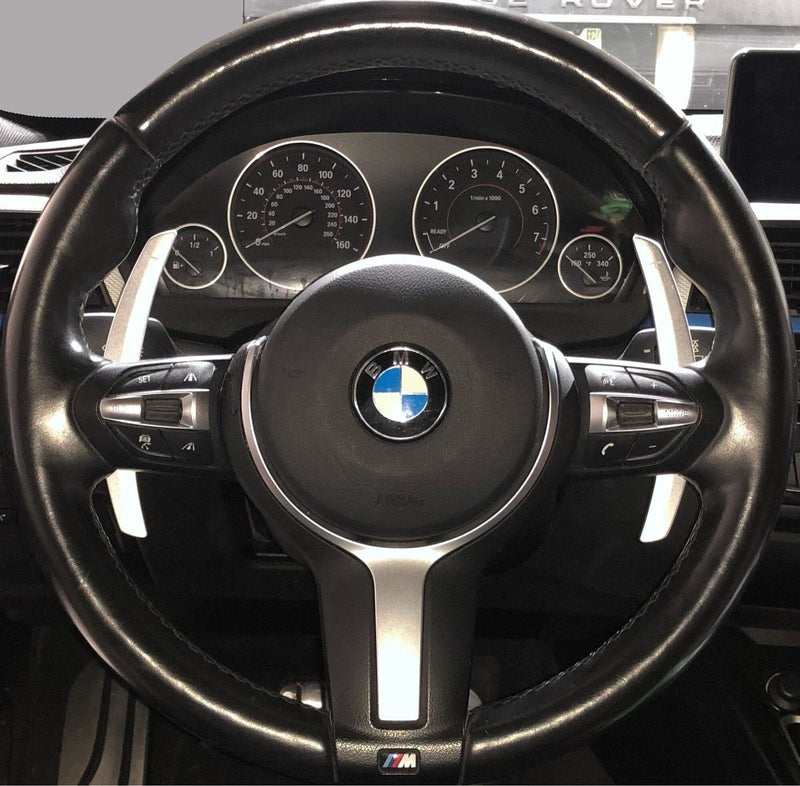 Palettes volant aluminium BMW Génération F - installé sur véhicule - Becquet Voiture