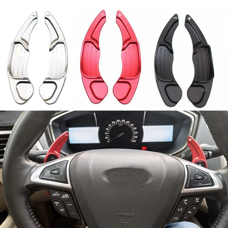 Palettes Volant Aluminium Ford Mondeo Edge Taurus Lincoln - vue de face - Becquet Voiture