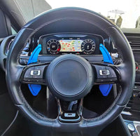 Palettes volant aluminium VW Golf 7 - vue de face 2 - Becquet Voiture